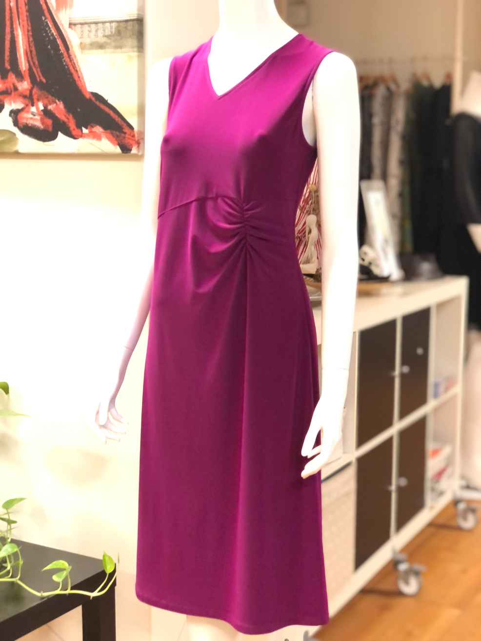 腰際抽皺洋裝｜工作室成品